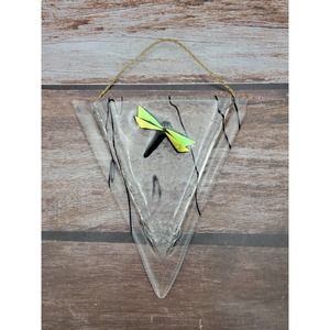 Handmade dragonfly glass wall pocket